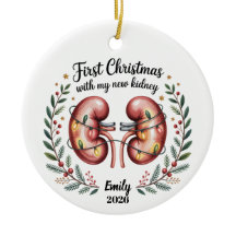 Nieuwe Niertransplantatie Eerste Kerstboomornament