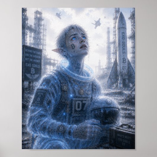 Nieuwe nieuwsgierigheid / Astronaut / Lanceerplatf Poster (Voorkant)
