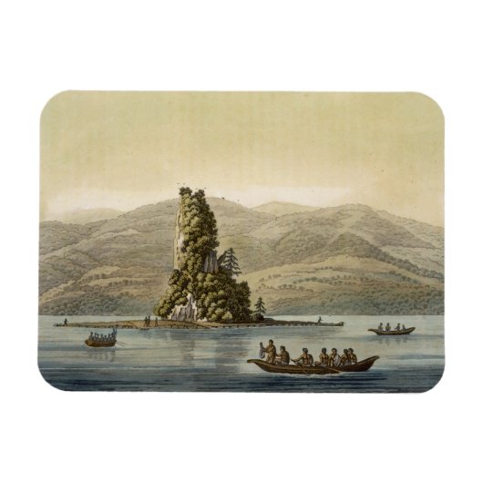 Nieuwe Norfolk bij Vancouver (kleurengraving) Magneet (Horizontaal)