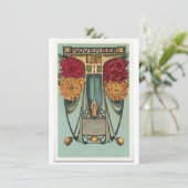 Nieuwe November Boogschutter verjaardagsuitnodigin Kaart (Staand voorkant)