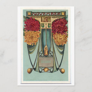 Nieuwe November Boogschutter verjaardagsuitnodigin Kaart