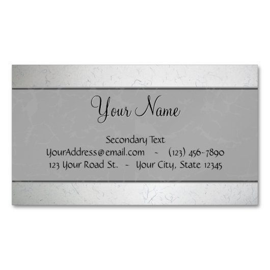 Nieuwe  objecten visitekaartje magneet (Voorkant)