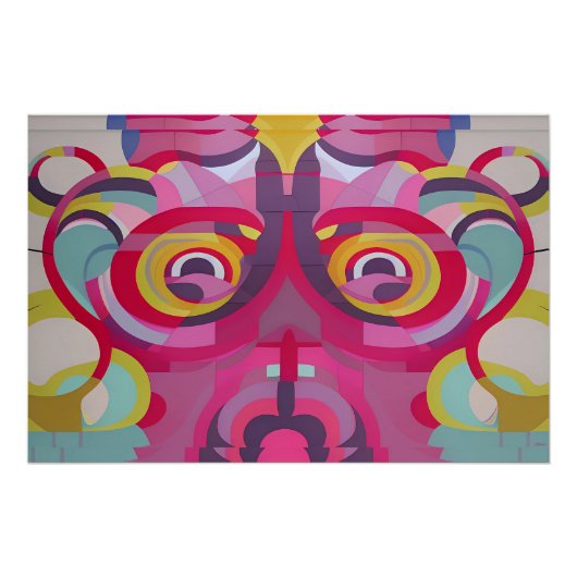 Nieuwe objectieven - Ken Gage Abstracte kunst Perfect Poster (Voorkant)