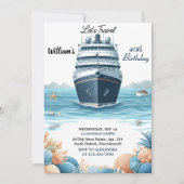 Nieuwe Ocean Waves Reizen Anker Yacht 40e Verjaard Kaart (Voorkant)