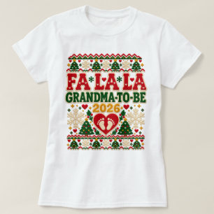 Nieuwe oma 2026 Kerstmis T-shirt