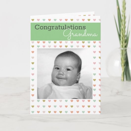 Nieuwe oma | Baby Feestdagen Kaart (Voorkant)