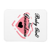 Nieuwe oma Baby Girl Pink Heart Gifts Magneet (Horizontaal)