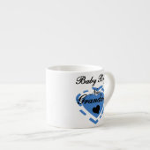 Nieuwe Oma Baby Jongen Blauw Hart Gifts Espresso Kop (Voorkant rechts)