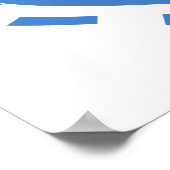 Nieuwe Oma Baby Jongen Blauw Hart Gifts Poster (Hoek)