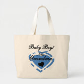 Nieuwe Oma Baby Jongen Tshirts en Geschenken Grote Tote Bag (Voorkant)