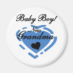 Nieuwe Oma Baby Jongen Tshirts en Geschenken Magneet
