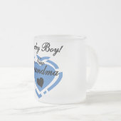 Nieuwe Oma Baby Jongen Tshirts en Geschenken Matglas Koffiemok (Voorkant rechts)