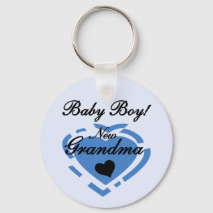 Nieuwe Oma Baby Jongen Tshirts en Geschenken Sleutelhanger