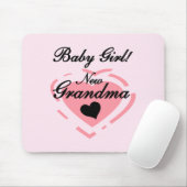 Nieuwe Oma Baby Meisje Tshirts en Geschenken Muismat (Met muis)