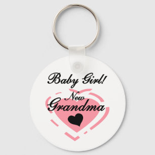 Nieuwe Oma Baby Meisje Tshirts en Geschenken Sleutelhanger