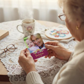 Nieuwe Oma  Bloemen Foto Magneet