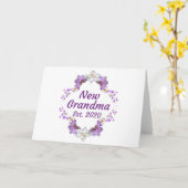 Nieuwe oma Est. 2020 Retro Bloemen Kaart (Gele Bloem)