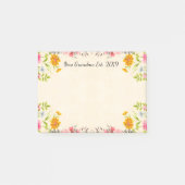 Nieuwe oma Est.  Floral 2019 Post-it® Notes (Voorkant)