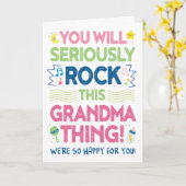 Nieuwe oma gefeliciteerd, jij wordt super! kaart (Gele Bloem)