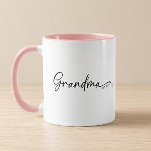 Nieuwe oma ingestelde jaar script roze mok