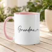 Nieuwe oma ingestelde jaarscript roze mok