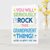 Nieuwe Oma/Opa Gefeliciteerd, Jij Gaat Dit Rotsvas Kaart (Gele Bloem)