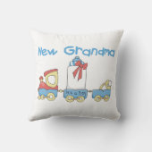 Nieuwe oma-trein cadeaus kussen (Achterkant)