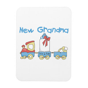 Nieuwe oma-trein cadeaus magneet