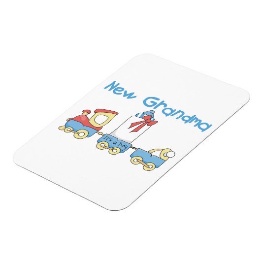 Nieuwe oma-trein cadeaus magneet (Linkerzijde)