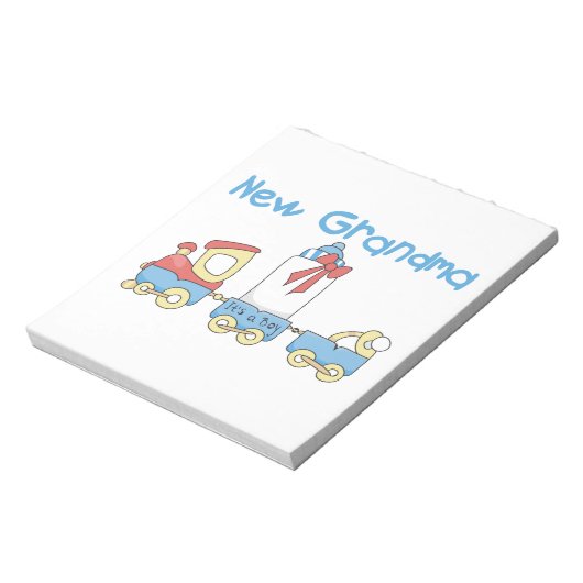 Nieuwe oma-trein cadeaus notitieblok (Linkerzijde)