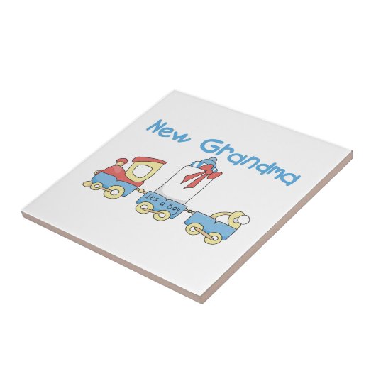 Nieuwe oma-trein cadeaus tegeltje (Zijkant)