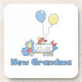 Nieuwe Oma Truck Het is een Jongen Cadeaus Bier Onderzetter (Voorkant)