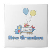 Nieuwe Oma Truck Het is een Jongen Cadeaus Tegeltje (Voorkant)