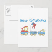 Nieuwe Oma van Boy-Train Tshirts en geschenken Briefkaart (Voorkant / Achterkant)