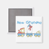 Nieuwe Oma van Boy-Train Tshirts en geschenken Magneet (Voorkant / Achterkant)