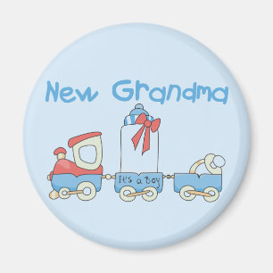 Nieuwe Oma van Boy-Train Tshirts en geschenken Magneet