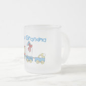 Nieuwe Oma van Boy-Train Tshirts en geschenken Matglas Koffiemok (Voorkant rechts)