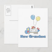Nieuwe Oma van Boy Truck Tshirts en geschenken Briefkaart (Voorkant / Achterkant)