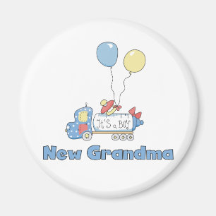 Nieuwe Oma van Boy Truck Tshirts en geschenken Magneet