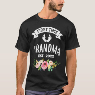 Nieuwe oma voor het eerst grootmoeder 2022 t-shirt