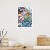 "Nieuwe ontdekkingen" Zeemeermin Poster (Keuken)