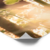 Nieuwe ontrollen bracken schijfjes in het voorjaar poster (Hoek)