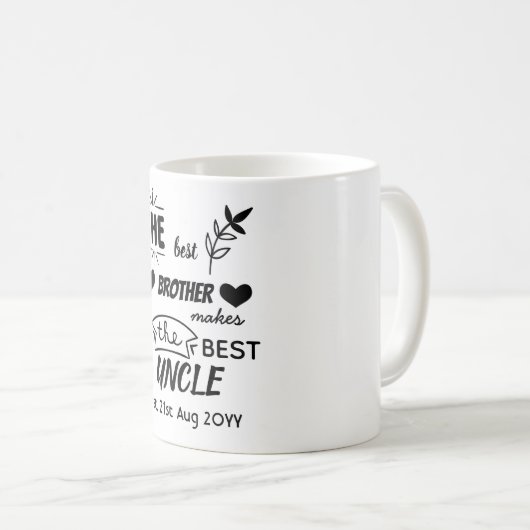 NIEUWE OOM - Beste Broer Maakt Beste Oom - Koffiemok (Voorkant rechts)