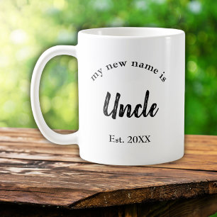 Nieuwe Oom Eerste Jaar Zwarte Familie Baby Openbar Koffiemok