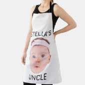 Nieuwe Oom Gift, Aangepaste Baby Gezicht Foto Gift Schort (Insitu)