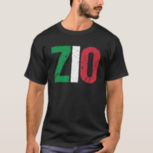 Nieuwe Oom Italiaans Zio Trots Italiaans Amerikaan T-shirt
