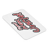 Nieuwe Oom Rood- en Zwarte-tekstcadeautjes Magneet (Rechterzijde)