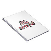 Nieuwe Oom Rood- en Zwarte-tekstcadeautjes Notitieboek (Rechterzijde)
