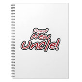 Nieuwe Oom Rood- en Zwarte-tekstcadeautjes Notitieboek (Voorkant)