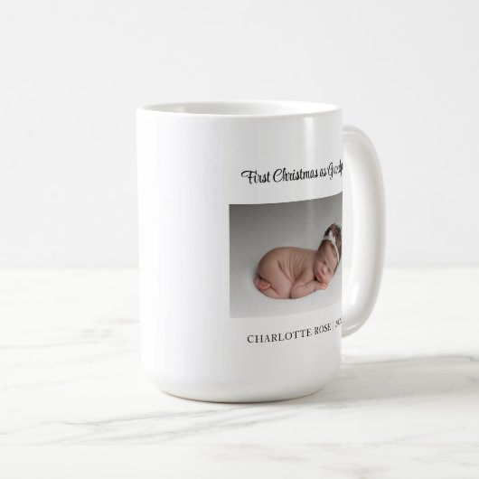 Nieuwe opa eerste Kerstmis als opa Koffiemok (Voorkant rechts)